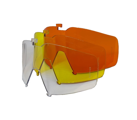 Очки-маска баллистические тактические PMX Impact GG-700SDT KIT ANTI-FOG Прозрачные 96% Жёлтые 89% Оранжевые 51% Серые 23%