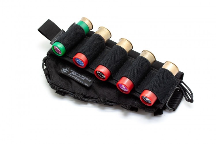 Съёмный патронташ Долг для 12 калибра на 5 патронов Черный