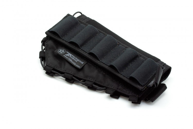 Съёмный патронташ Долг для 12 калибра на 5 патронов Черный