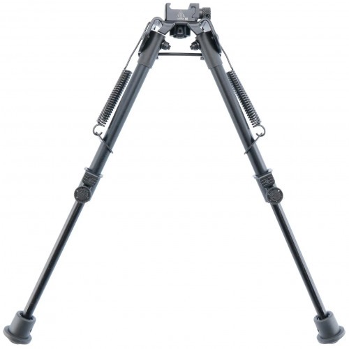 Сошки телескопические Leapers UTG TL-BP88 быстросъемные с креплением на Антабку и Weaver / Picatinny H=21-32 см