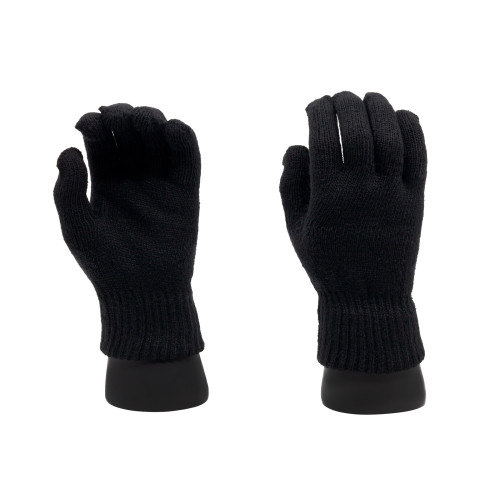 Перчатки тактические RusForce AnyDay зимние вязанные полноразмерные Чёрный