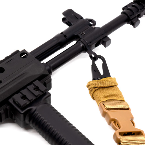 Ремень оружейный PMX Tactical PMX-11 II на 1 точку с амортизатором Койот