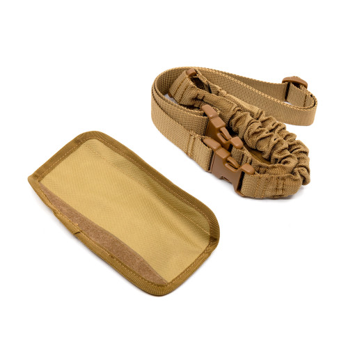 Ремень оружейный PMX Tactical PMX-11 II на 1 точку с амортизатором Койот