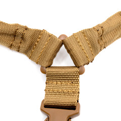 Ремень оружейный PMX Tactical PMX-11 II на 1 точку с амортизатором Койот