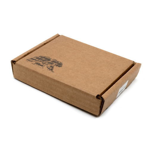 Картхолдер для карт Пергама Медведь из натуральной кожи Чёрный