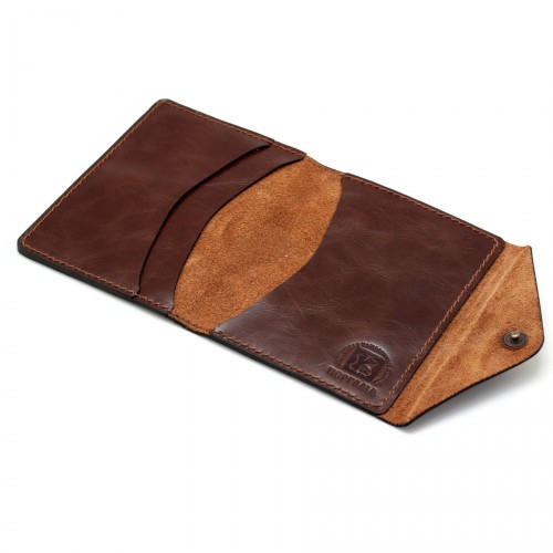 Обложка для охотничьих документов Пергама Кабан из натуральной кожи Коричневый