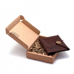 Обложка для охотничьих документов Пергама Кабан из натуральной кожи Коричневый