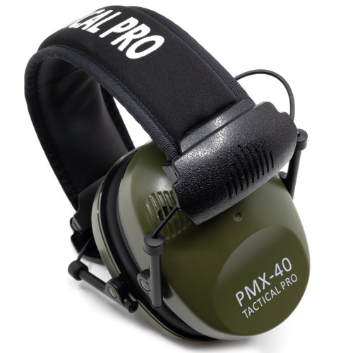 Наушники активные стрелковые PMX Tactical Pro PMX-44G 27-85 ДБ Зелёный