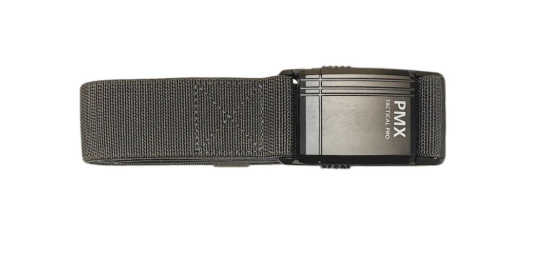 Ремень брючный PMX-84 с металлической застёжкой Серый