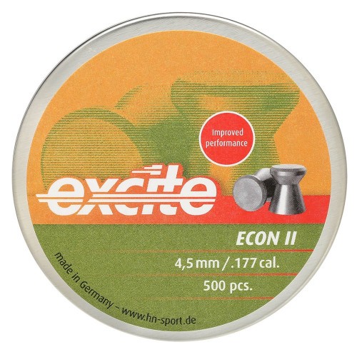 Пульки для пневматики HN Excite Econ II Плоские 4.5 мм 0.48 г (500 шт)