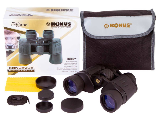 Бинокль Konus Konusvue 8x40 WA Porro-призмы