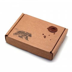 Обложка для охотничьих документов Пергама Медведь из натуральной кожи Коричневый