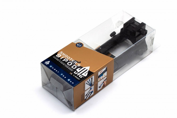 Сошки телескопические Leapers UTG TL-BP69ST быстросъемные, крепление на Антабку и Weaver / Picatinny