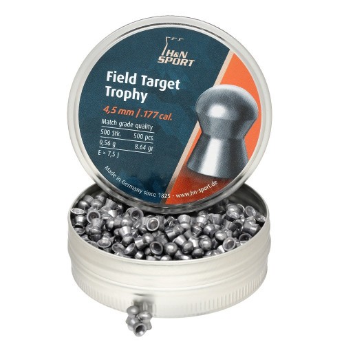 Пульки для пневматики HN Field Target Trophy Полусферические 4.5 мм 0.56 г (500 шт)