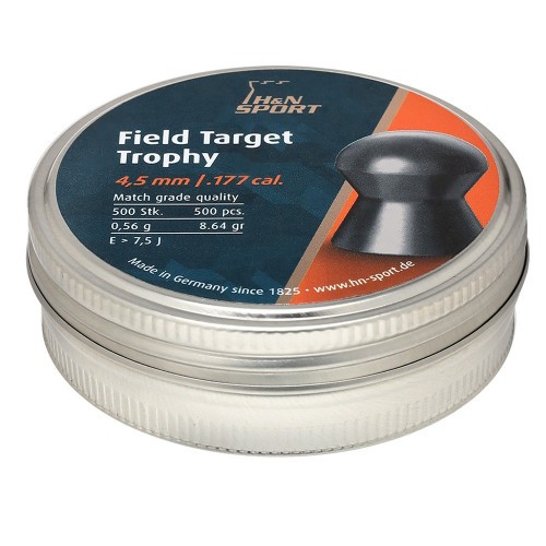 Пульки для пневматики HN Field Target Trophy Полусферические 4.5 мм 0.56 г (500 шт)