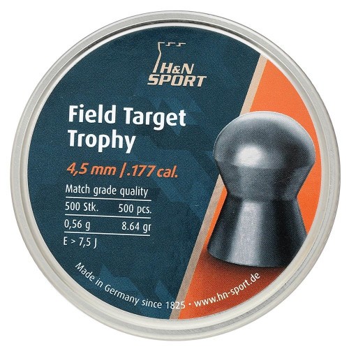 Пульки для пневматики HN Field Target Trophy Полусферические 4.5 мм 0.56 г (500 шт)