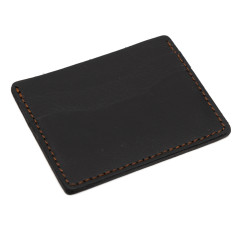 Картхолдер для карт Пергама Утки из натуральной кожи Чёрный