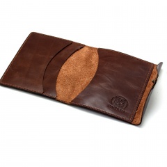 Обложка для охотничьих документов Пергама Лось из натуральной кожи Коричневый