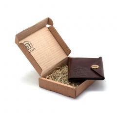 Обложка для охотничьих документов Пергама Лось из натуральной кожи Коричневый