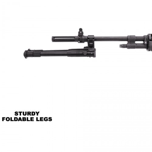 Сошки телескопические Leapers UTG TL-BP08S-A с креплением на Ствол