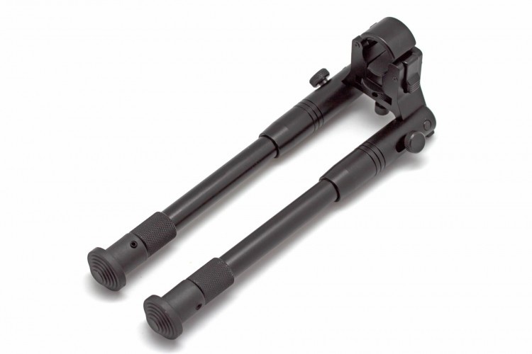 Сошки телескопические Leapers UTG TL-BP08S-A с креплением на Ствол