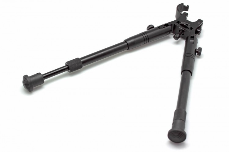 Сошки телескопические Leapers UTG TL-BP08S-A с креплением на Ствол