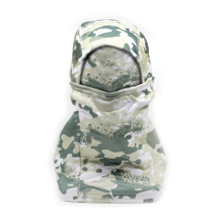 Маска балаклава RusForce Winter зимняя трикотажная 4 в 1 Мультикам (Белый)