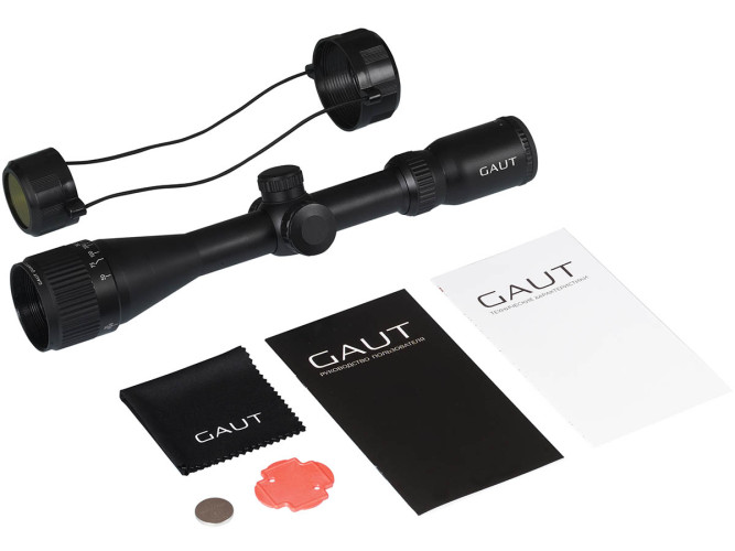 Прицел оптический Gaut Quartz 3-9x40 AO Сетка 2 (Mil-Dot) / Подсветка красная