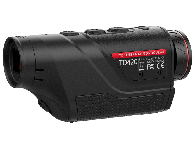 Тепловизионный монокуляр Guide TD420 384х288 12um <=50mk, o25мм, зум х2.4/х4.8/x9.6, WiFi, до 7ч, обнаружение 1000м, 350г