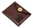 Обложка для охотничьих документов Пергама Утка из натуральной кожи Коричневый