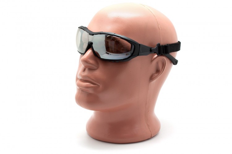 Очки баллистические тактические Pyramex V3T SB10380ST Anti-fog Зеркально-серые 50%