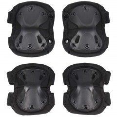 Комплект защиты PMX C-23 с наколенниками и налокотниками Чёрный