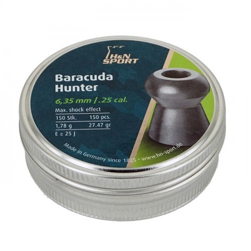 Пульки для пневматики HN Baracuda Hunter Экспансивные 6.35 мм 1.78 г (150 шт)
