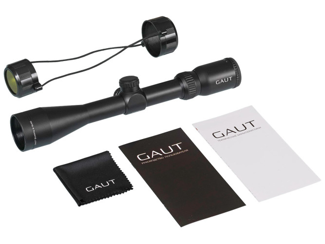 Прицел оптический Gaut Quartz 3-9x40 Сетка 3 (Mil-Dot) нить / Без подсветки