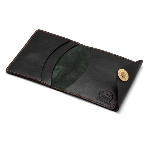 Обложка для охотничьих документов Пергама Утка из натуральной кожи Чёрный