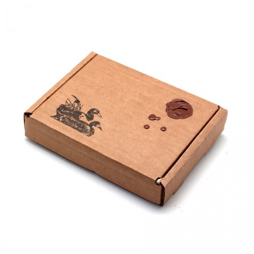 Обложка для охотничьих документов Пергама Утка из натуральной кожи Чёрный