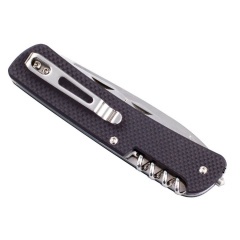 Нож складной Ruike L42-N Клинок 8.5 см с дополнительными функциями Коричневый