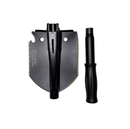 Лопата тактическая PMX SHOVEL F складная с чехлом Черный