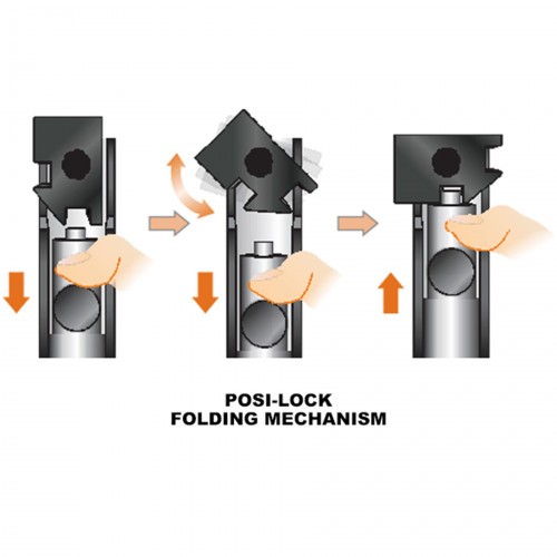 Сошки телескопические Leapers UTG TL-BP18S-A с креплением на Ствол