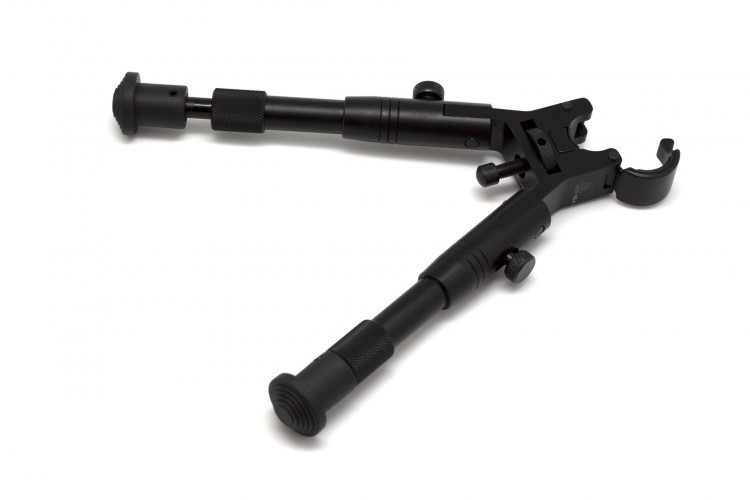 Сошки телескопические Leapers UTG TL-BP18S-A с креплением на Ствол