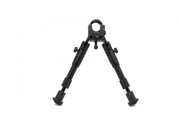 Сошки телескопические Leapers UTG TL-BP18S-A с креплением на Ствол