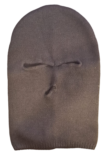 Маска балаклава Стикхант Разведчик демисезонная вязанная 3 отверстия Черный