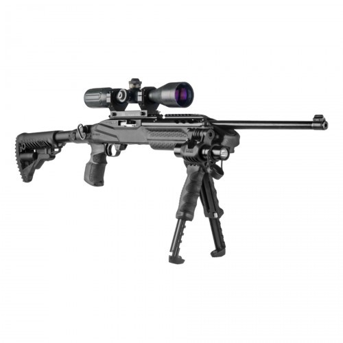 Ложе с нескладным прикладом GLR16 Fab Defense M4 PRO R10/22 для Ruger 10/22 Черное