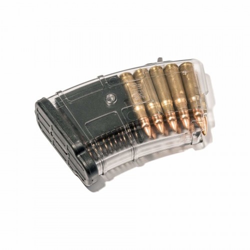 Магазин Pufgun SGA762 для АК / ВПО / Сайга 7.62х39 без сухаря (для оружия с сухарем) на 10 патронов Прозрачный