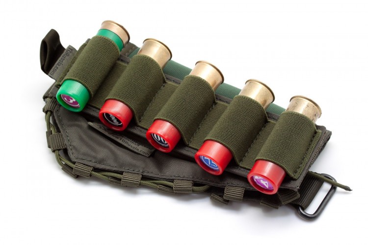 Съёмный патронташ Долг для 12 калибра на 5 патронов Хаки