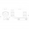 Кольца-моноблок для прицела Hawke Tactical Cantilever (24135) быстросъемные D=30 мм H=25 мм на Weaver | Высокий