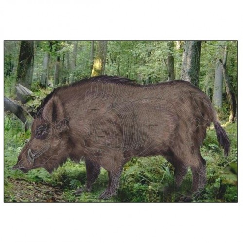 Мишень бумажная Стикхант Кабан для внутренних и наружных стрельб 700х1000 мм 100 шт