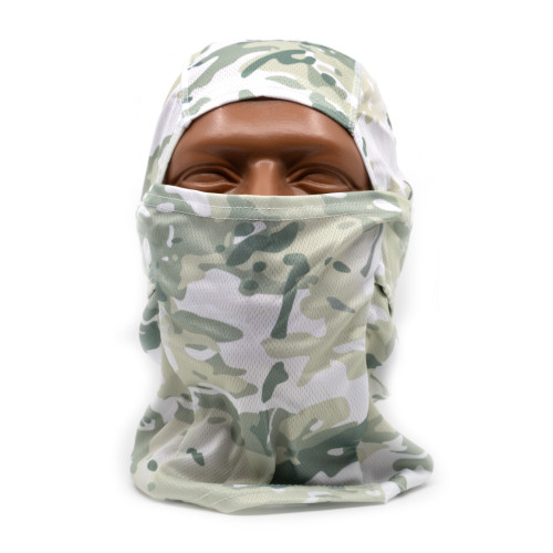 Маска балаклава RusForce Aircap летняя трикотажная 4 в 1 Белый Мультикам