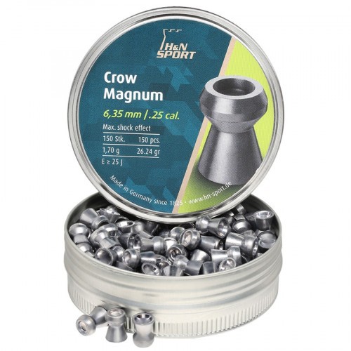 Пульки для пневматики HN Crow Magnum Экспансивные 6.35 мм 1.70 г (150 шт)