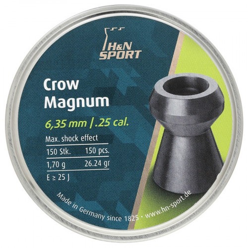 Пульки для пневматики HN Crow Magnum Экспансивные 6.35 мм 1.70 г (150 шт)